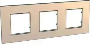 Рамка Schneider Electric 3-постовая Unica Quadro MGU6.706.56