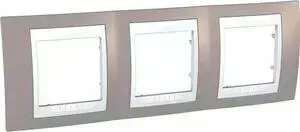 Рамка Schneider Electric 3-постовая Unica Хамелеон MGU6.006.874