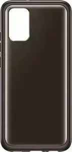 Чехол (клип-кейс) SAMSUNG для Galaxy A02s Soft Clear Cover черный (EF-QA025TBEGRU)