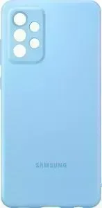 Чехол (клип-кейс) SAMSUNG для Galaxy A72 Silicone Cover голубой (EF-PA725TLEGRU)