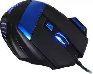 Мышь OKLICK 775G Ice Claw черный/синий оптическая (2400dpi) USB (6but)
