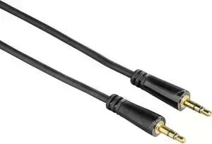 Кабель HAMA 00122319 Jack 3.5 (m) Jack 3.5мм (m) 3м черный (упак.-1шт)