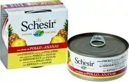 Консервы Schesir для собак ЦЫПЛЁНОК+АНАНАС 150 г (132.С371)