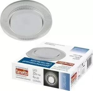 Светильник Fametto Встраиваемый Luciole DLS-L155 GX53 GLASSY/CLEAR 3D