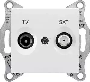 Розетка Schneider Electric TV/SAT проходная Sedna 4dB SDN3401921
