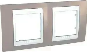 Рамка Schneider Electric 2-постовая Unica Хамелеон MGU6.004.874