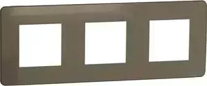 Рамка Schneider Electric 3-постовая Unica New NU280651