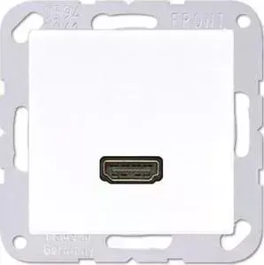 Розетка Jung HDMI одинарная A 500 белая MAA1112WW