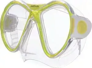 Маска для плавания Salvas Kool Mask, арт. CA550S2TGSTH, закален.стекло, силикон, р. Senior, желтый