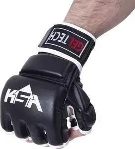 Перчатки KSA для MMA Lion Gel Black, к/з, S