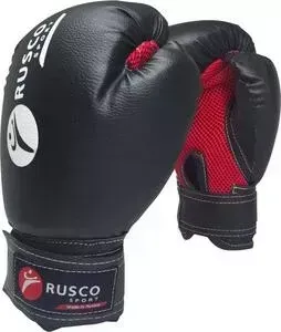 Перчатки боксерские Rusco 4oz, к/з, черный