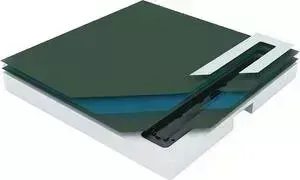 Душевой поддон PESTAN Confluo Board UNI 90x90 с лотком 550 (40007821SS)