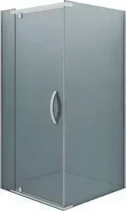 Душевой уголок Alex Baitler 90x90 с поддоном, тонированный, хром (AB 244-90, AB9017H-1)