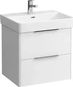 Тумба с раковиной Laufen с Base for Pro S 57 белая глянцевая (4.0223.2.110.261.1, 8.1096.3.000.104.1)