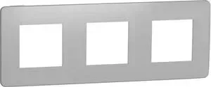 Рамка Schneider Electric 3-постовая Unica New NU280655