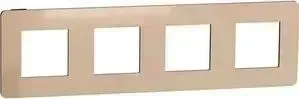 Рамка Schneider Electric 4-постовая Unica New NU280858
