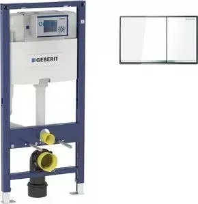 Инсталляция для унитаза Geberit Duofix Omega60 с клавишей белый/хром (111.060.00.1, 115.081.SI.1)