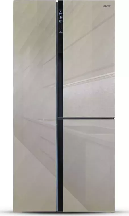 Холодильник GINZZU NFK-475 шампань стекло inverter