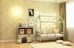 Кровать RooRoom Домик со съемным бортиком (цвет серый) спальное место 160х80