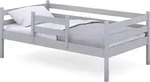 Кровать RooRoom со съемным бортиком Вики цвет серый спальное место 160х80