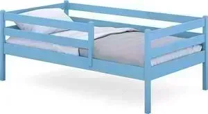 Кровать RooRoom с ограничителем Вики цвет голубой спальное место 140х80