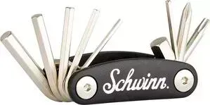 Набор ключей Schwinn 9 in 1 Tool, шестигранники 2/2,5/3/4/5/6/8 мм, крестовая отвёртка, T25