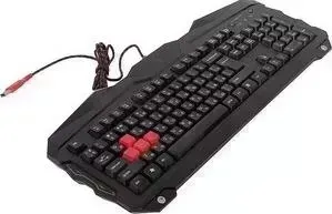Клавиатура A4TECH Bloody B210 черный USB for gamer LED