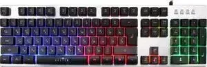 Клавиатура OKLICK 770G IRON FORCE серый/черный USB Multimedia for gamer LED