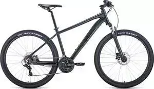 Велосипед FORWARD Apache 27.5" 3.2 Disc (2021) 21" черный матовый/черный