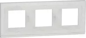 Рамка Schneider Electric 3-постовая Unica New NU600685