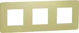 Рамка Schneider Electric 3-постовая Unica New NU280611
