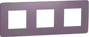 Рамка Schneider Electric 3-постовая Unica New NU280615