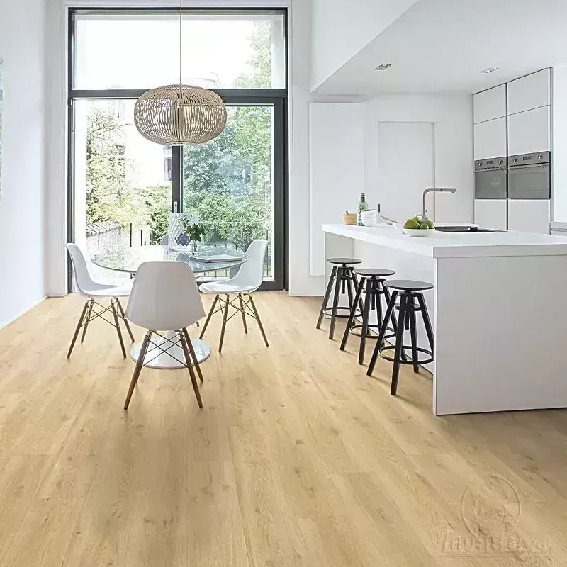 ПВХ плитка  QS Alpha Vinyl Small Planks AVSP 40018 Бежевый дуб