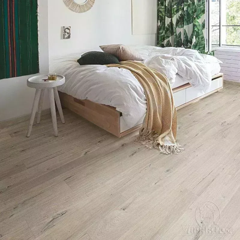 ПВХ плитка  QS LIVYN Pulse Glue Plus PUGP 40200 Дуб хлопковый белый