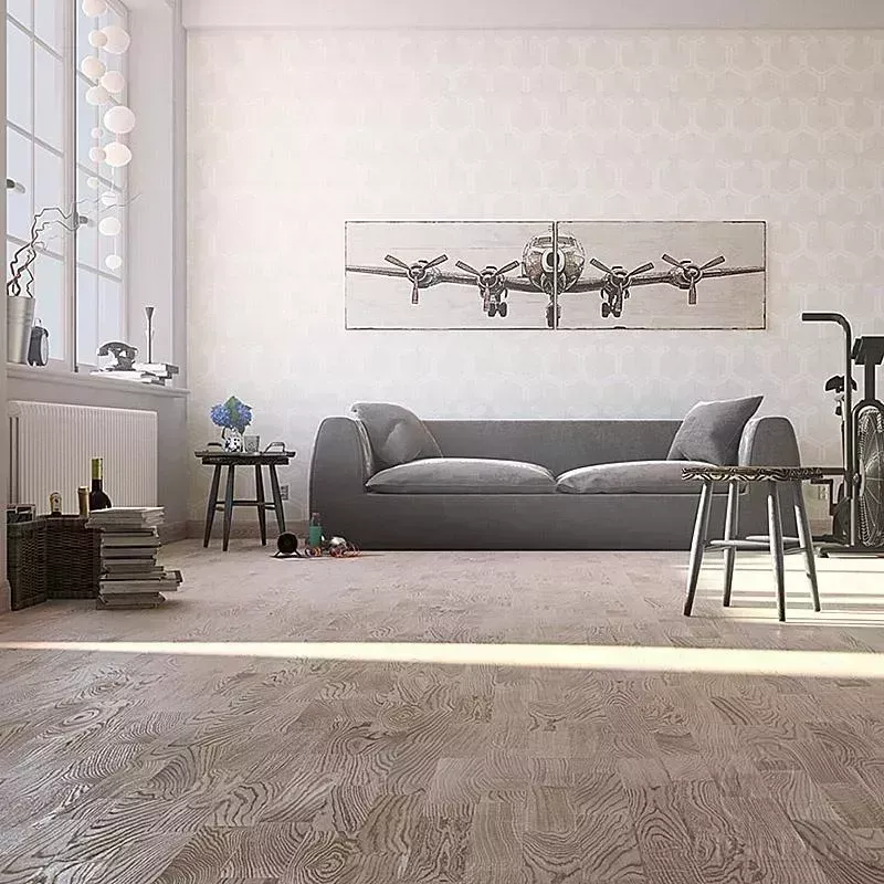 Паркет  Polarwood Дуб Тундра белый матовый трехполосный Oak Tundra White Matt