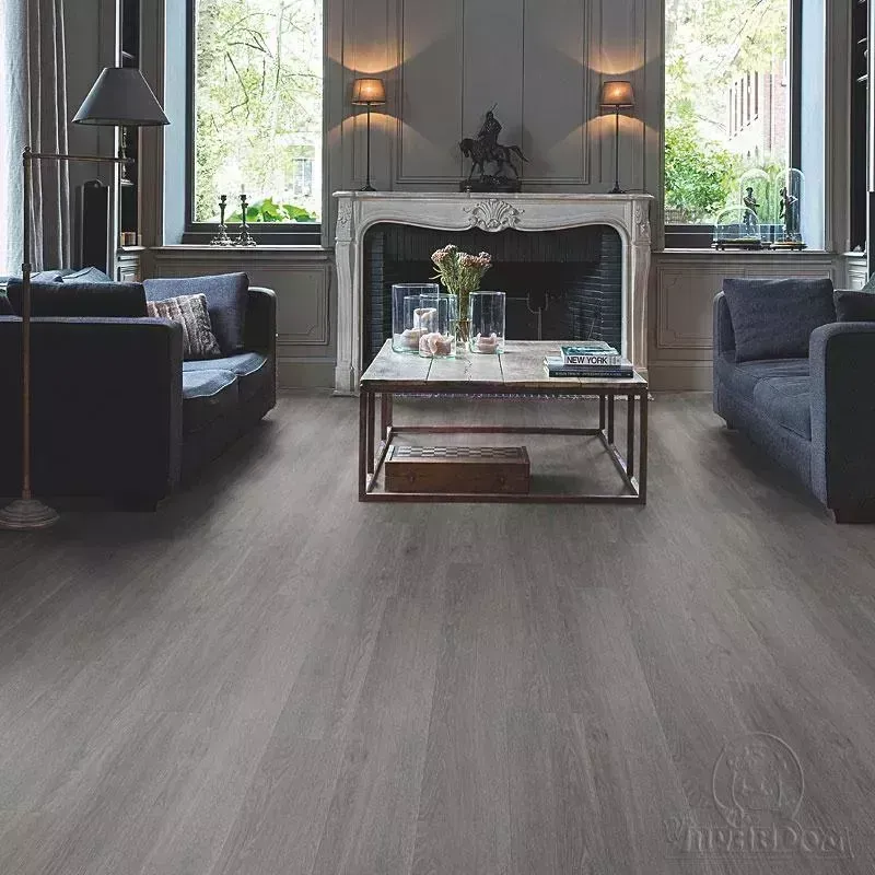 ПВХ плитка  QS Alpha Vinyl Small Planks AVSP 40060 Дуб шелковый темно-серый