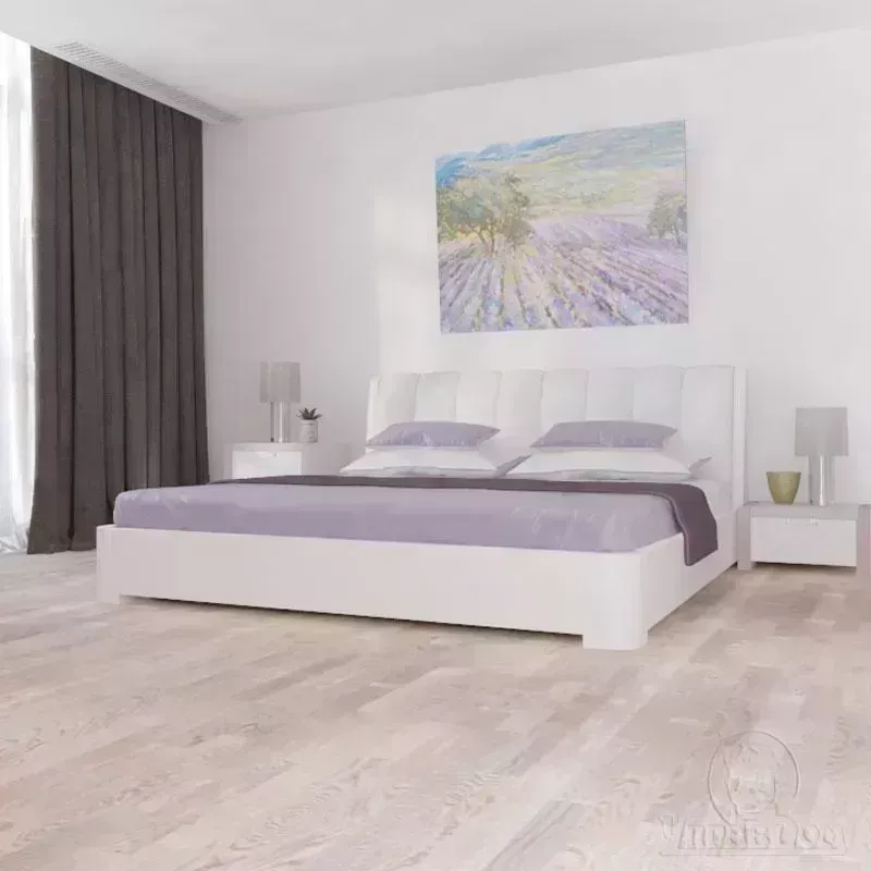 Паркет  Polarwood Дуб Ливинг белый матовый трехполосный Oak Living White Matt 3S