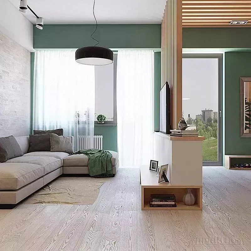 Паркет  Polarwood Ясень Довер Премиум белый матовый однополосный Ash Premium FP 138 Dover Matt Loc