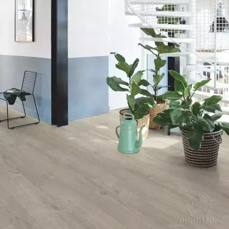 ПВХ плитка  Quick Step LIVYN Pulse Click PUCL 40105 Дуб хлопковый светло-серый