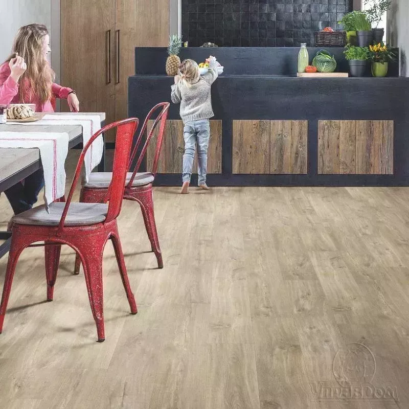 ПВХ плитка  QS LIVYN Balance Click Plus BACP 40031 Дуб каньон светло-коричневый пилёный