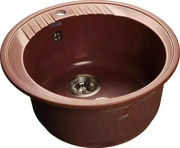 Мойка кухонная GranFest Rondo GF-R520 Красный марс (334)