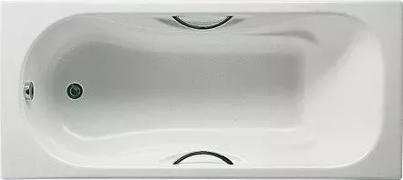 Чугунная ванна ROCA MALIBU 170*70см противоскользящее покрытие, с отверстиями под ручки (72333G0000)