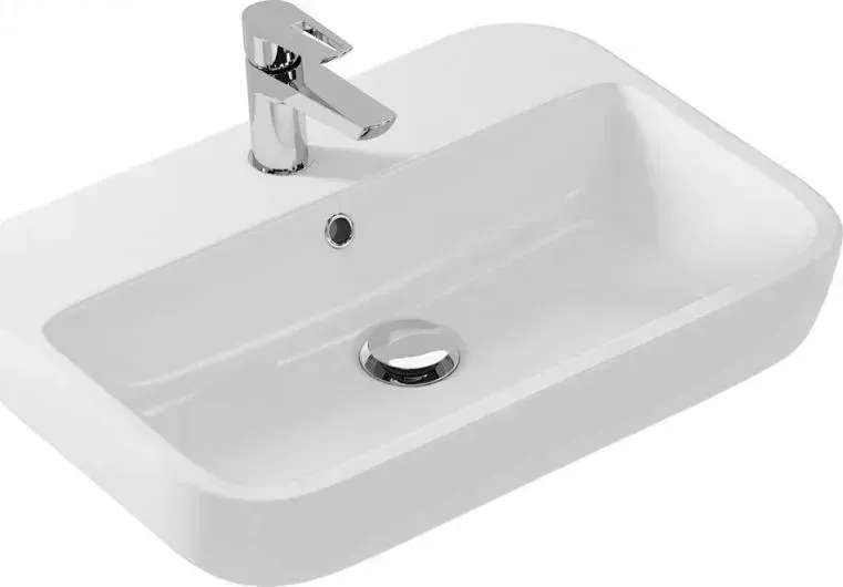 Раковина CERSANIT CASPIA 60 SQUARE 1 отв., прямоуг., белый (S-UM-CAS60/1-S-w)