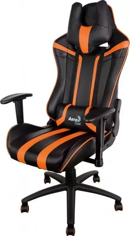 Кресло офисное AEROCOOL AC120 AIR-BO черно-оранжевое