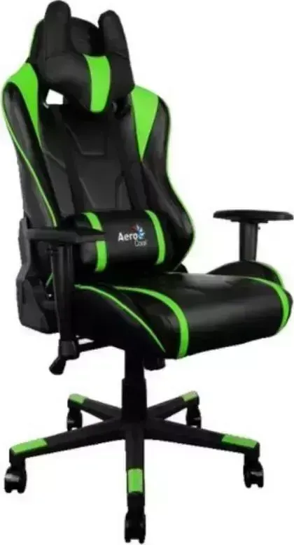 Кресло офисное AEROCOOL AC220 AIR-BG черно-зеленое