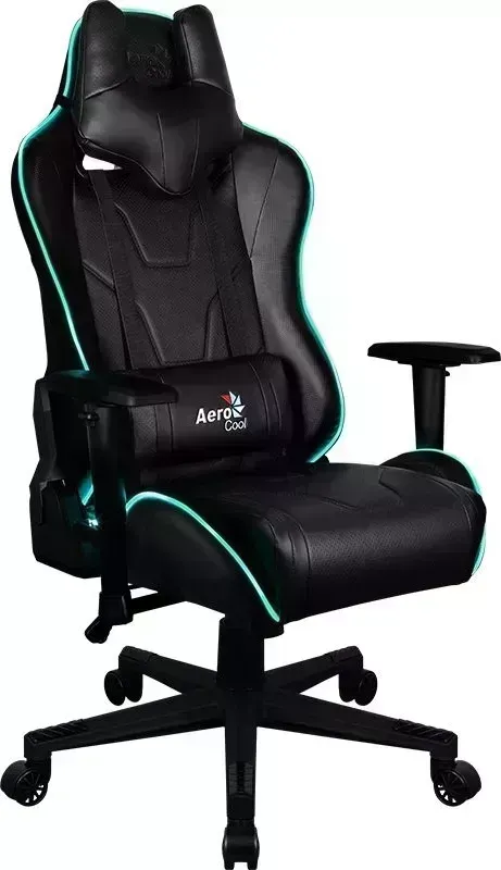 Кресло офисное AEROCOOL AC220 RGB-B черное