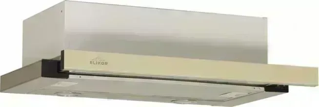 Вытяжка ELIKOR Интегра GLASS 60Н-400-В2Д нерж / бежевое стекло