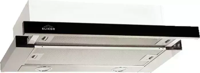Вытяжка ELIKOR Интегра GLASS 60Н-400-В2Д нерж / черное стекло
