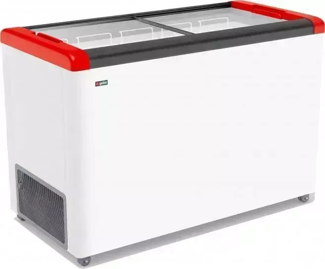 Морозильник FROSTOR Gellar FG 400 C красный (прямое стекло)