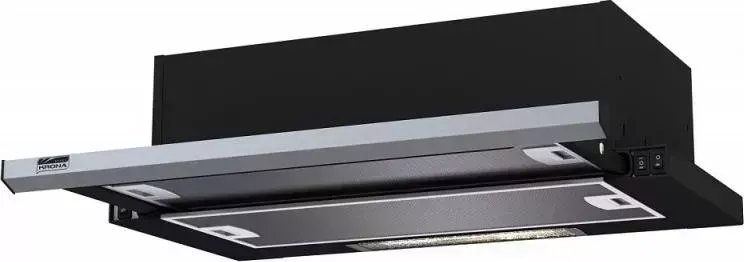 Вытяжка KRONA Kamilla slim 600 black/inox (2 мотора)